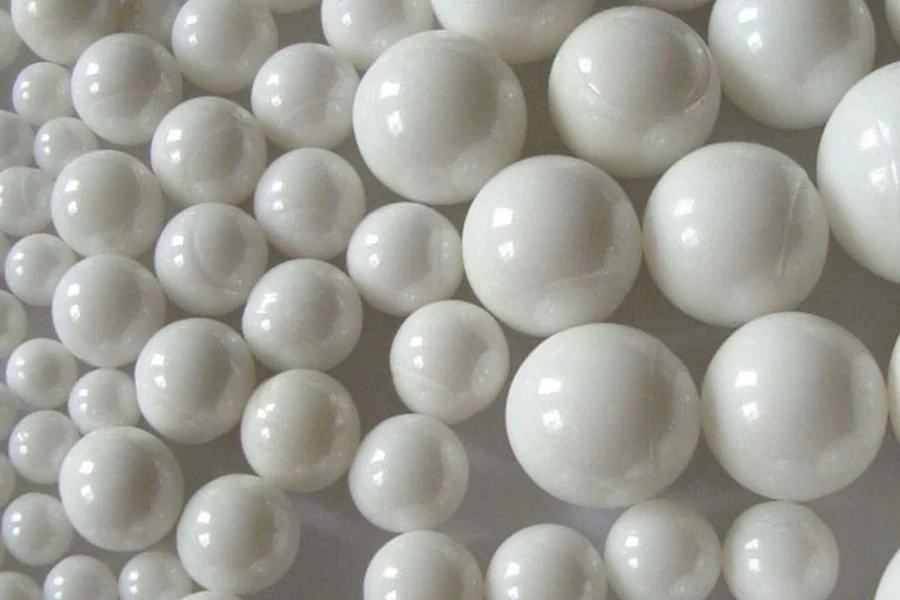 Esferas de silicato de zircônio