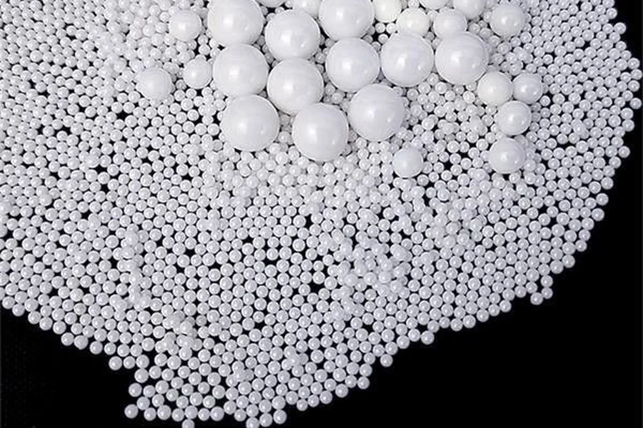 Esferas de silicato de zircônio para jateamento