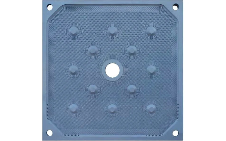 Placa filtrante de polipropileno para filtro-prensa