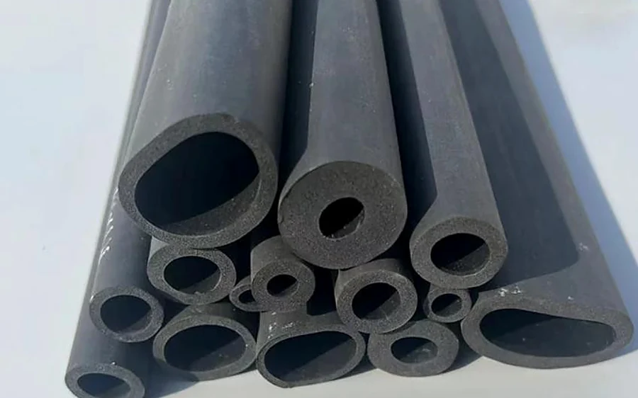 Capas protetoras tubulares de borracha em diversos diâmetros
